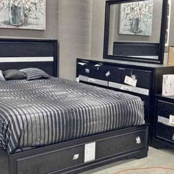 New 4pc Bedroom Set In Box Buy Now Pay Later $39 Down No Credit Needed 