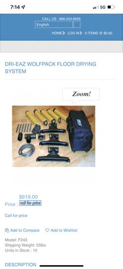 Drieaz floor Drying System