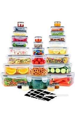 New 56 Pieces Plastic Storage Containers (B4)