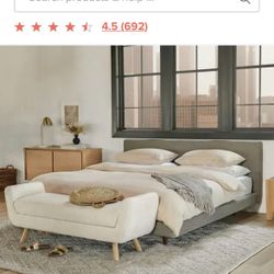 Mid century style King size Bed Frame