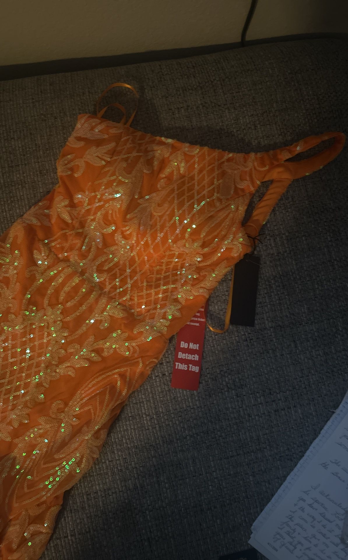 NEW Orange Prom Dress