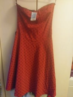 Red and Black Dress Size 9. New