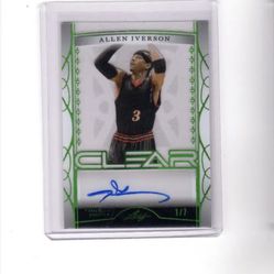 Autographed Allen Iverson Card