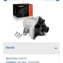 Lot # FN4073: A-Premium Electric Engine Water Pump Compatible with BMW E70 Series X5 2007 2008 2009 2010 3.0L Replace# 1196 1195