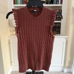 PAIGE Gardenia sleeveless sweater tank