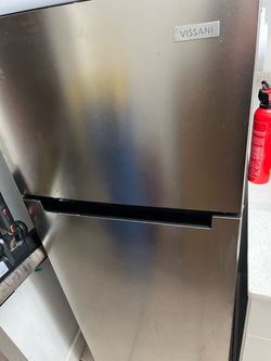 Vissani 7cu ft stainless refrigerator