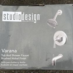 Studio Design Varana Brushed Nickel Tub and Shower Combination