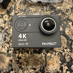 AKASO EK7000 Pro WiFi Sports Action Camera 4k Ultra HD Waterproof Bundle