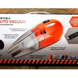 BRAND NEW IN BOX Torelli Tools portable auto vacuum. 12v power with 13ft cord. Multiple attachments. Washable hepa filter. Comes with storage case.