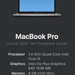 2019 Macbook pro