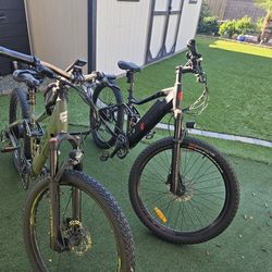 eAhora AM100 27.5 Inch Bike Green and Black.