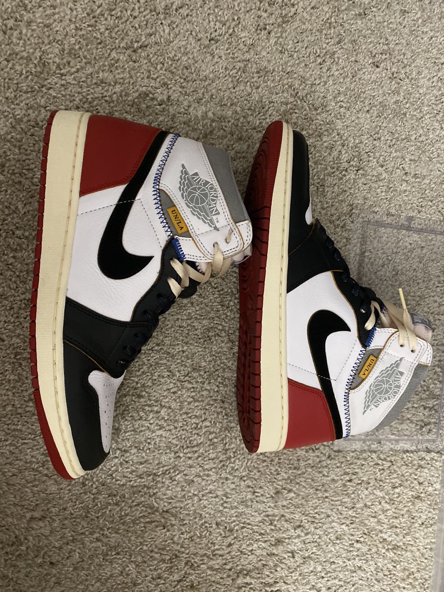 Jordan 1 union black toe sz 12