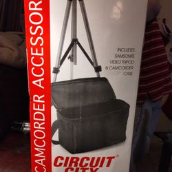 Tri Pod and Camcorder Case Both New