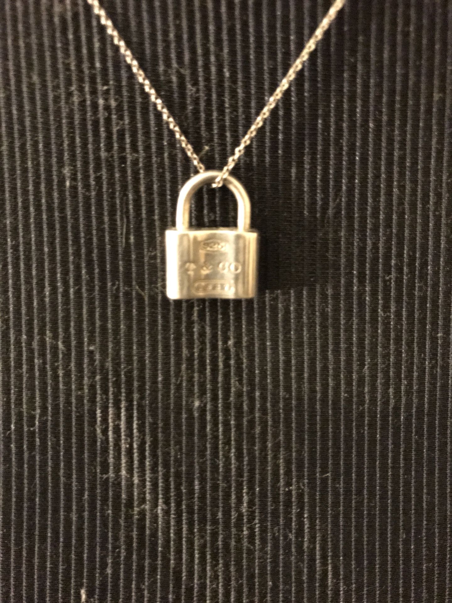 Tiffany & co. Padlock necklace locket