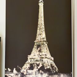 Eiffel Tower Wall Art Canvas28”x48”