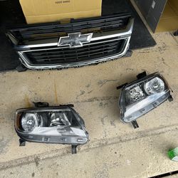 CHEVY COLORADO GRILLE AND HEADLIGHTS