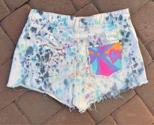 Tie Dye Women’s Hippie Jean Shorts