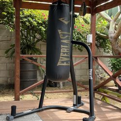 Everlast Dual Station Heavy Bag Stand With Bags