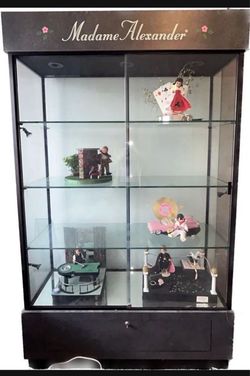 REDUCED PRICES - brand new fireplace, doll case, vintage oven,
