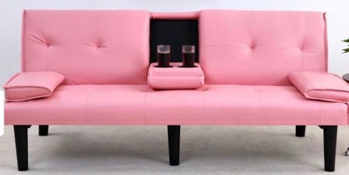 Pink Futon Couch