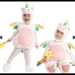 Spooktacular Creations Baby Kids Unicorn with Wings and Star Wand Costume, Size 3T 3-4yrs