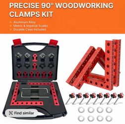 4-Pack Aluminum 90-Degree Corner Clamp Kit