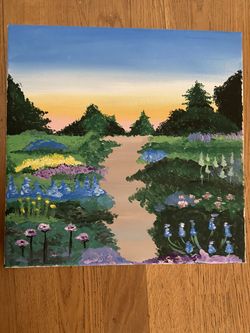 Acrylic canvas painting by Liz