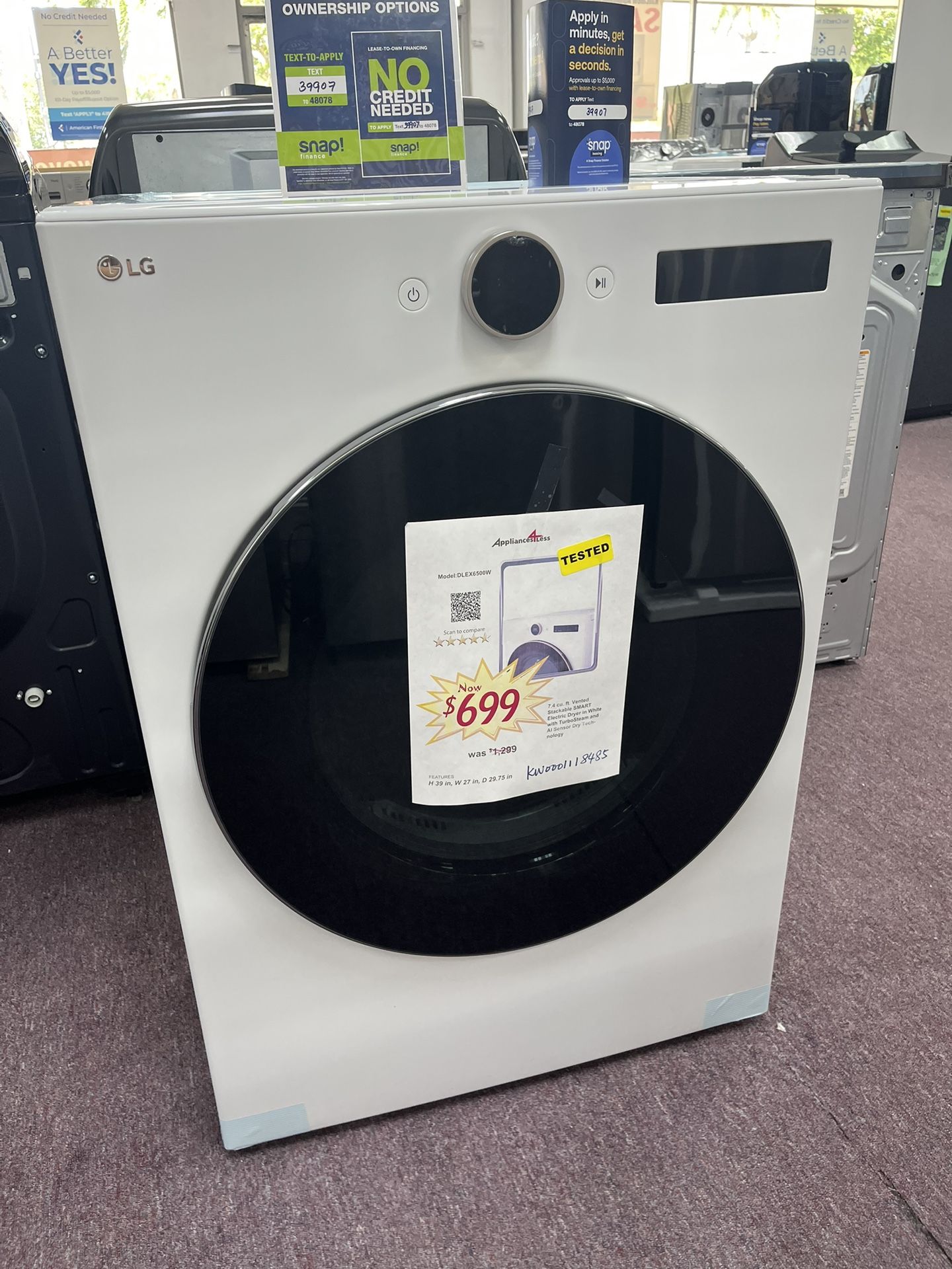 Washer Dryer Set LG White 27’ New Scratch And Dents Promoting Now