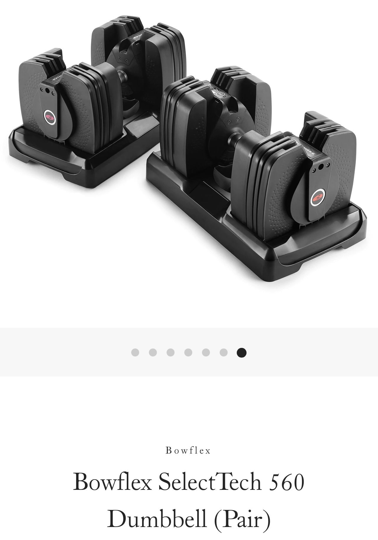 Bow flex Adjustable Weights 