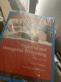 Financial AND Managerial Accounting 101/102 (book only)