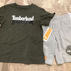 Timberland Short Sleeve Mirror Logo T-shirt & Shorts