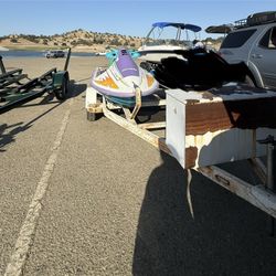 Double Jet Ski Trailer  And Polaris 780 