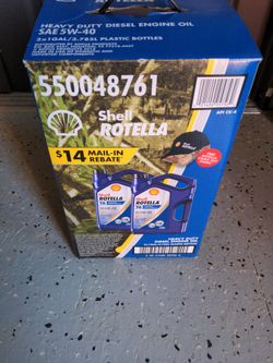 Rotella T6 5w40 Oil 6 Quarts Free Hat 1.5 Gallons