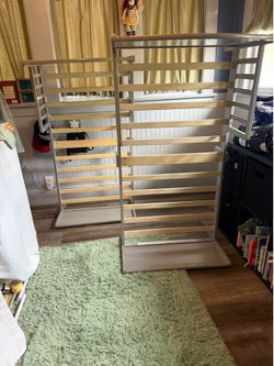 2 toddler beds and 2 toddler mattresses