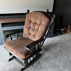 Glider Rocking Chair With Ottoman 