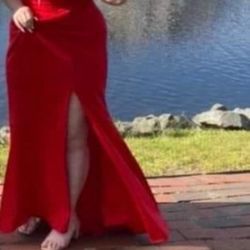 Red Prom Dress Size 16.