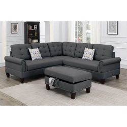 Brand New Sectional With Ottoman In Stock