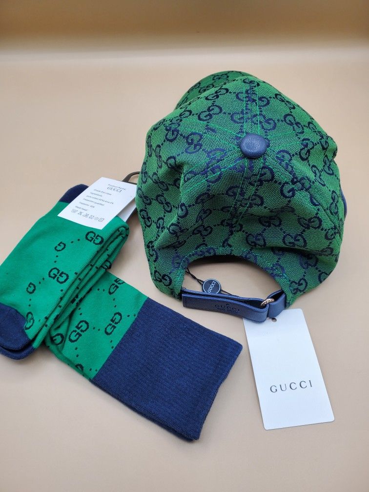 Green Gucci Hat and Socks