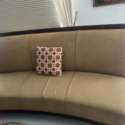 Wood And Cushion Couch