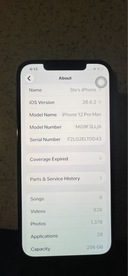 iPhone 12 Pro Max 256 g unlocked