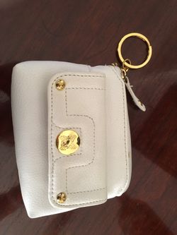 White and Gold Wristlet wallet NEW!