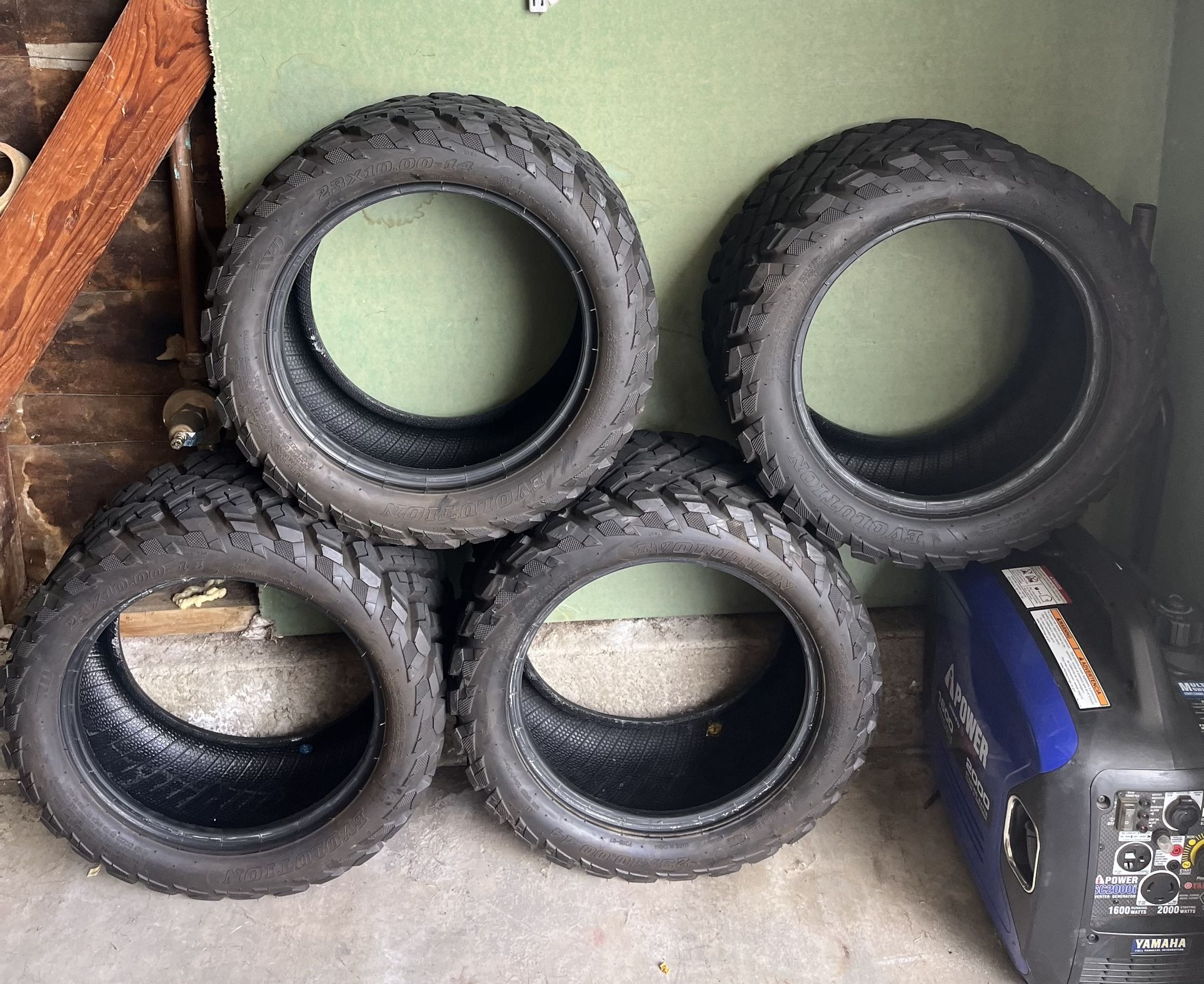 Evolution D5 Golf Cart Tires 23x10x14 (Like New)