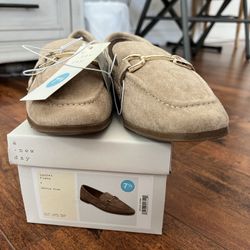 A New Day Women's Shoe Size 7.5 Light Taupe Laurel Loafer Flats NWT 