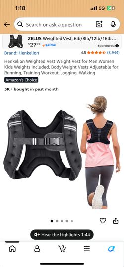 Weighted Vest 12 Pounds