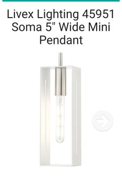 Livex Lighting
Soma 5" Wide Mini Pendant
Model: 45951-91