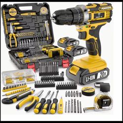 20 V Cordless Drill with 136 Pieces
