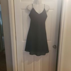 Navy Blue Crepe Dress