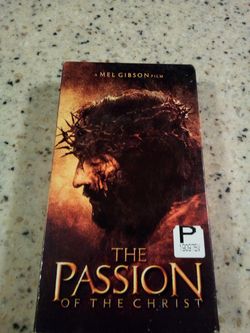 Vintage vhs video tape/ the passion of Christ/ a Mel Gibson film/" a great epic film. Two thumbs way up!"