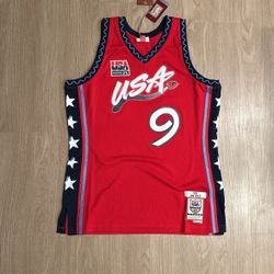 Size Large - Mitchell And Ness Team USA Authentic Swingman Jersey NBA Basketball Vintage - Nike Sports New Era 47 Brand Supreme Stussy
