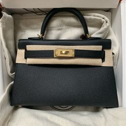 Mini Kelly II Epsom Black 18cm 